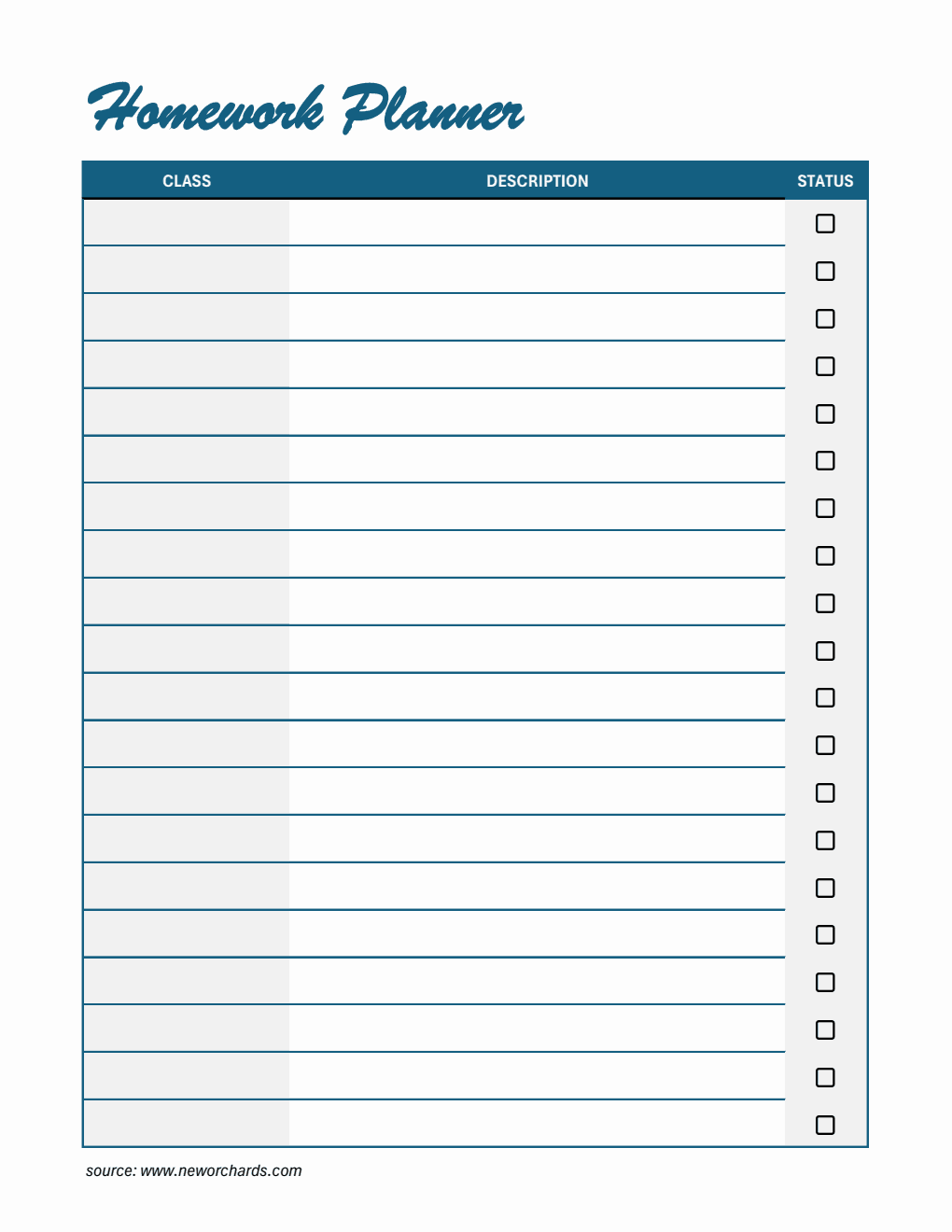 Assignment Tracker Template - Excel (Downloadable)