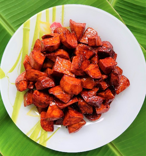 Camote Cue Recipe (Deep Fried Caramelized Sweet Potatoes)