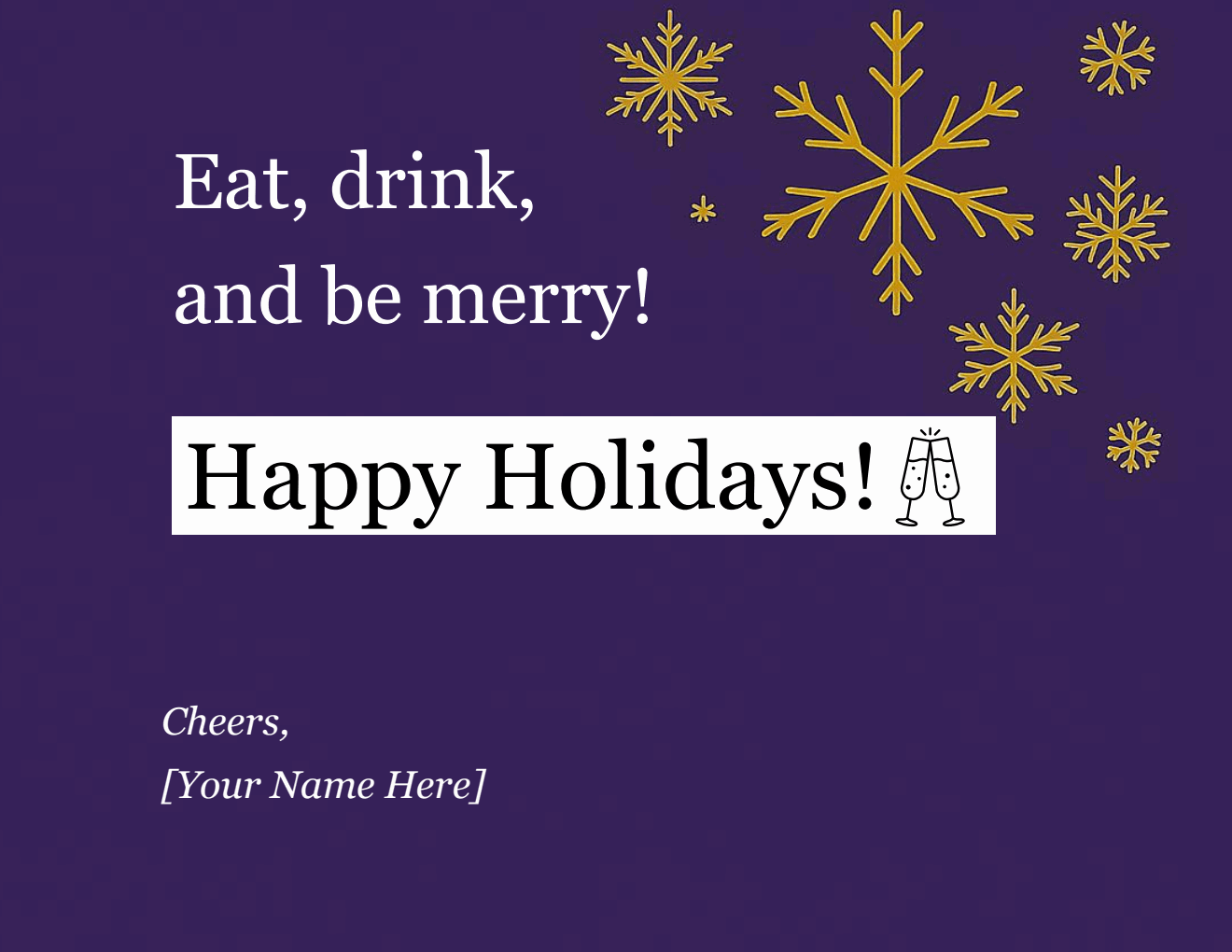 Fillable Christmas Card | Free Word Download