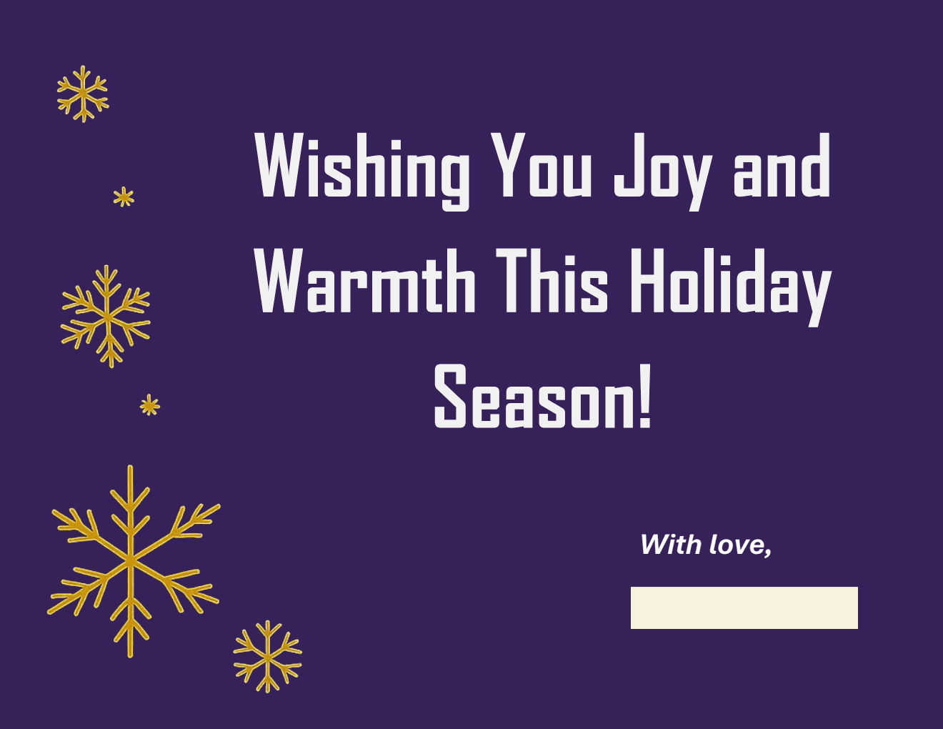 Holiday Card Festive Greeting Template - PDF