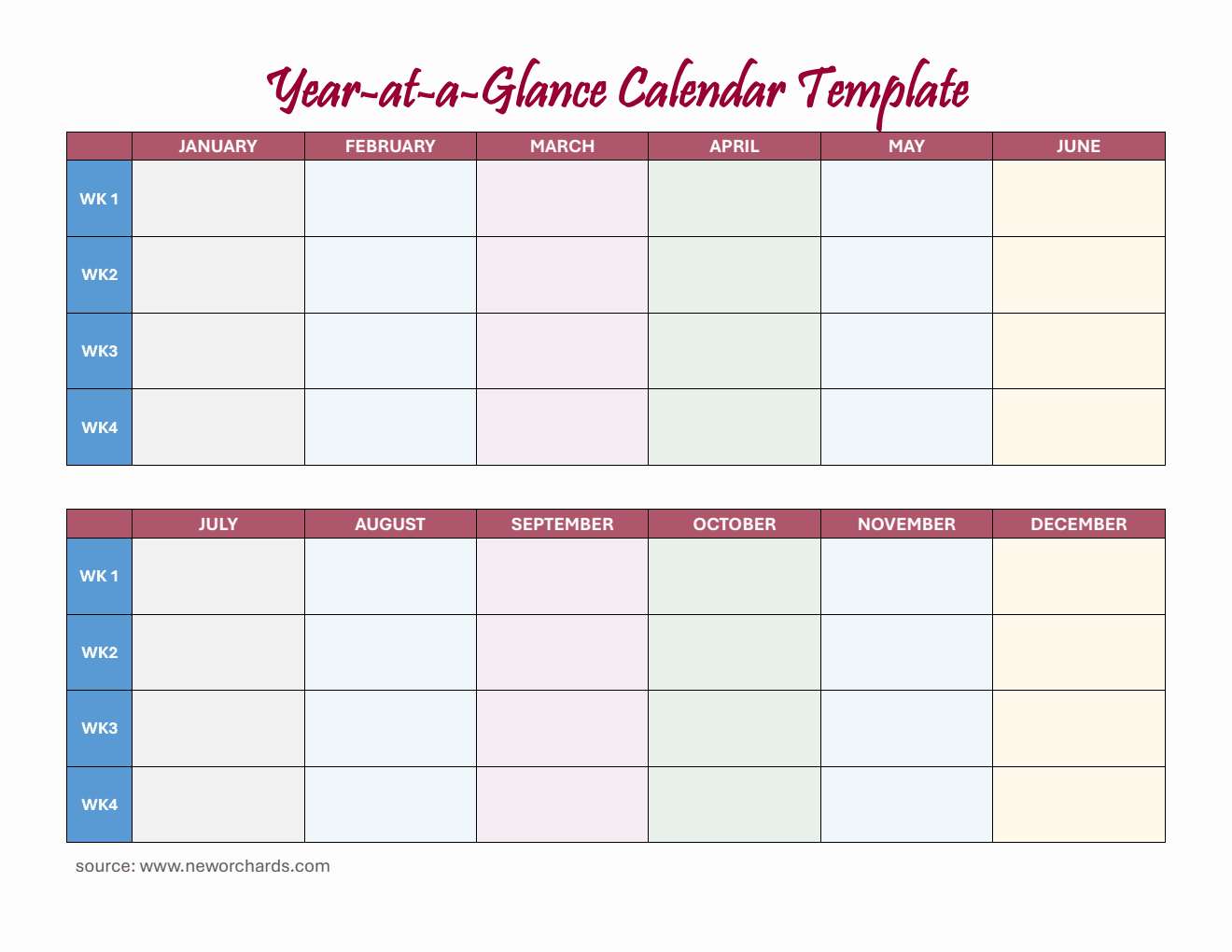 Yearly Planner | Download and Edit in PDF