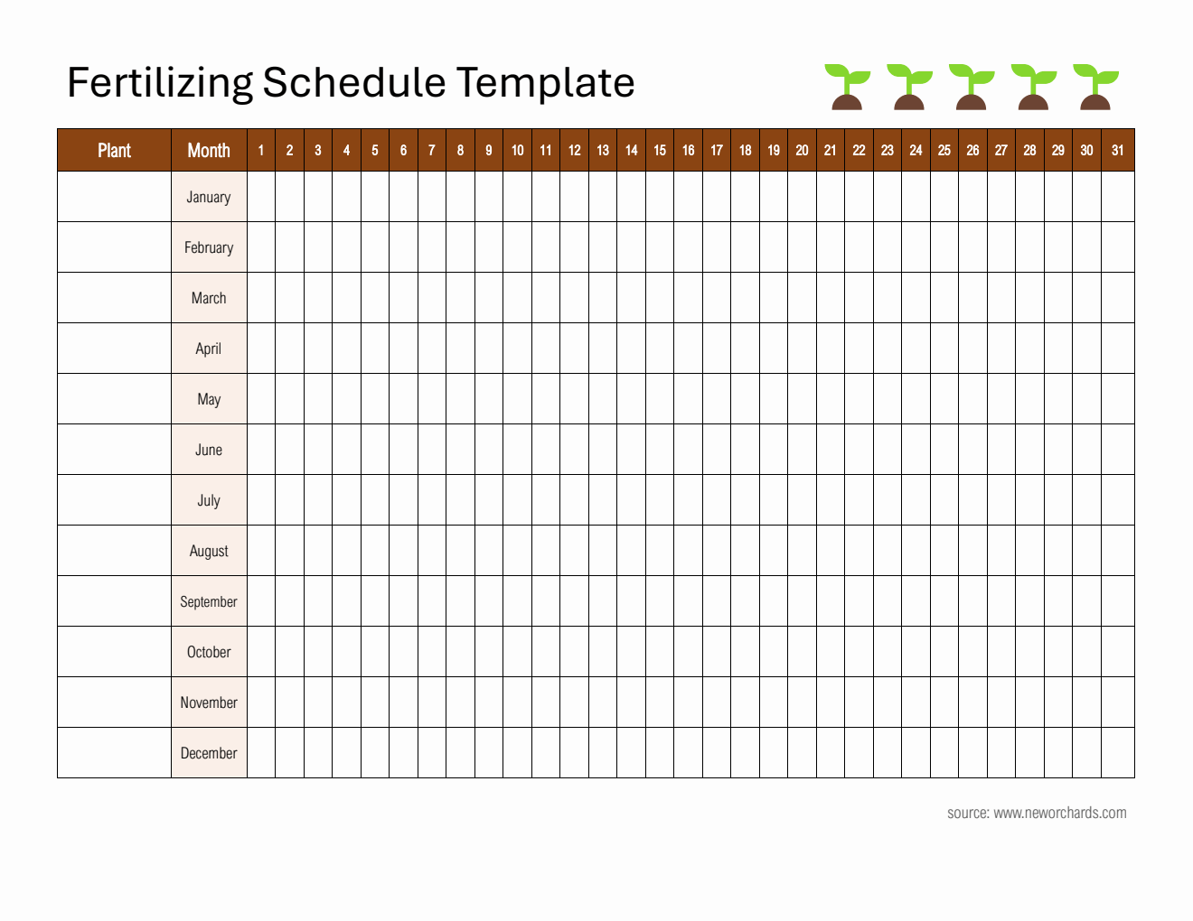  Fertilizing Schedule Template - Free Download in PDF