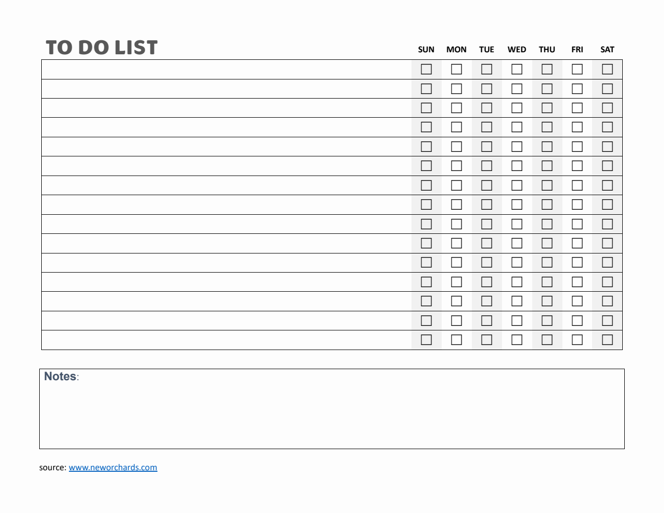 Free Editable PDF To Do List Template
