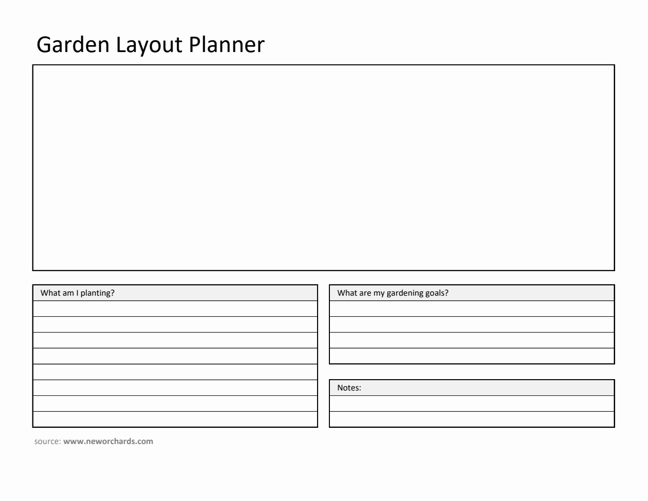 Free Garden Layout Planner (Excel)