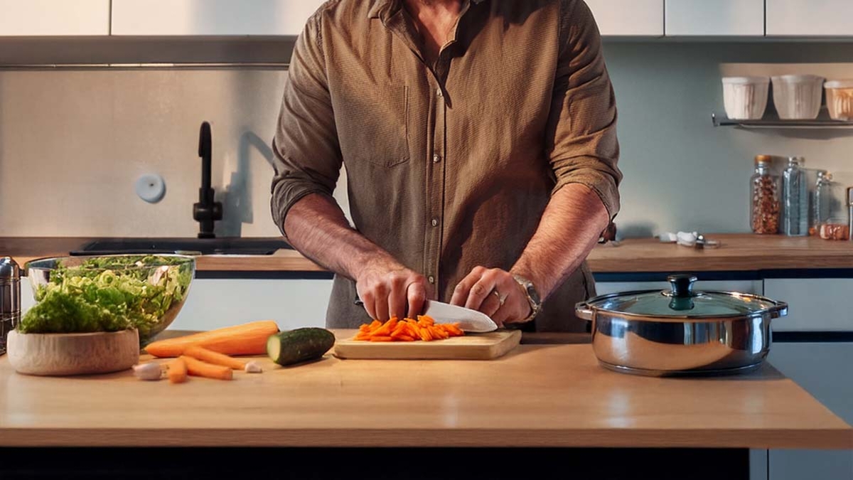 Man Chopping Veggies