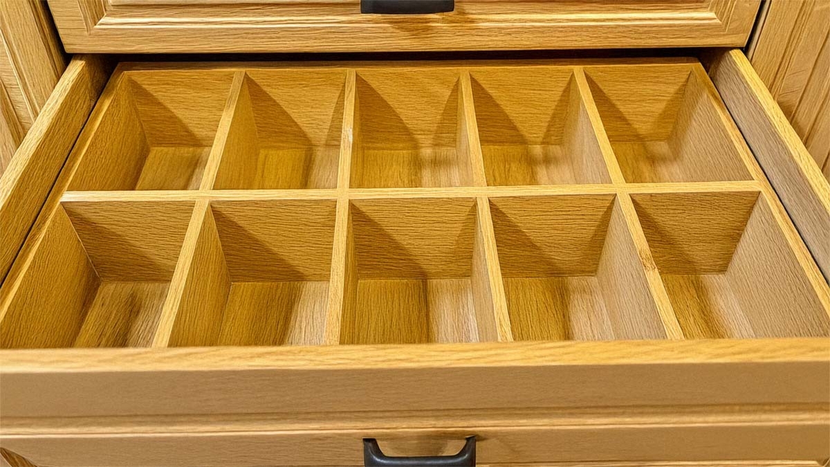 Kitchen Wooden Drawer Compartments