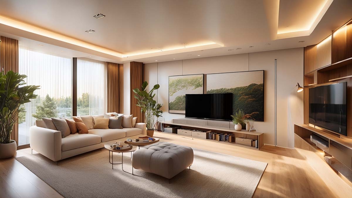 Modern Living Room Functional Zones