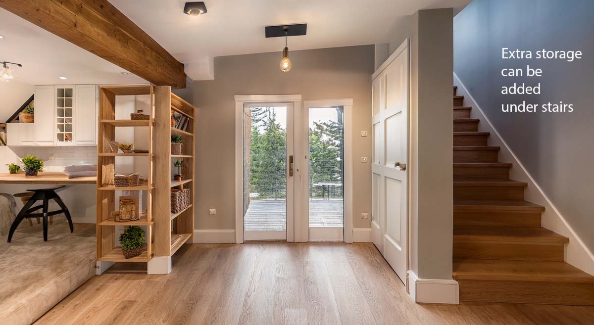 Storage Under Stairs As Extra Space