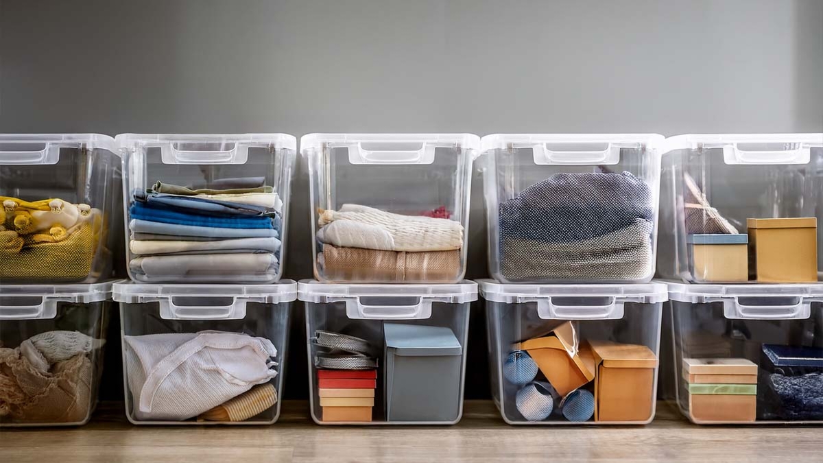 Clear Storage Bins