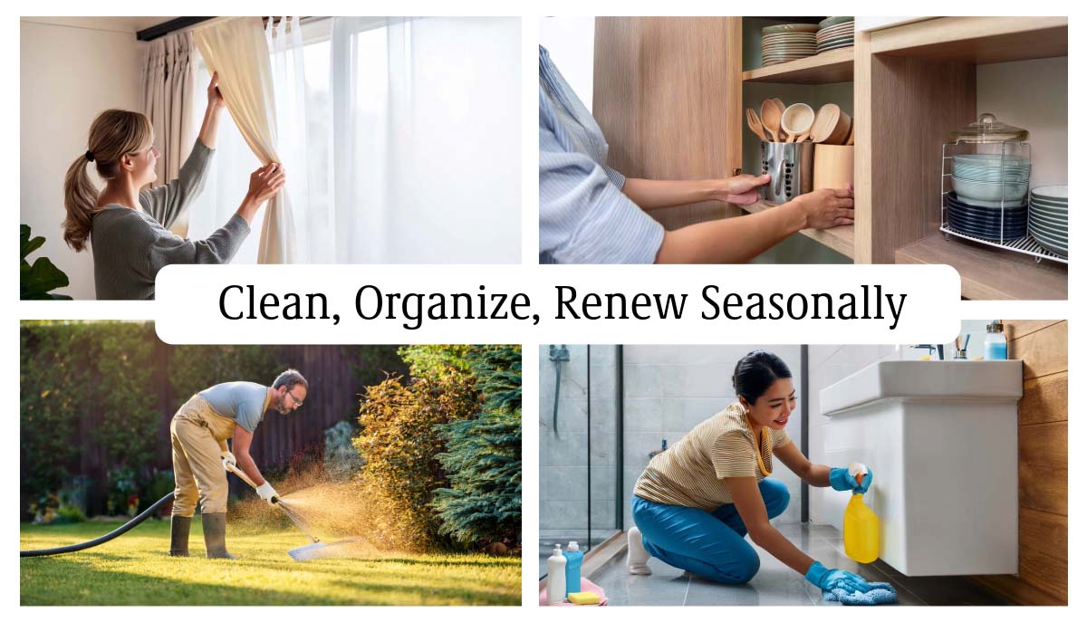 Seasonal Cleaning Collage