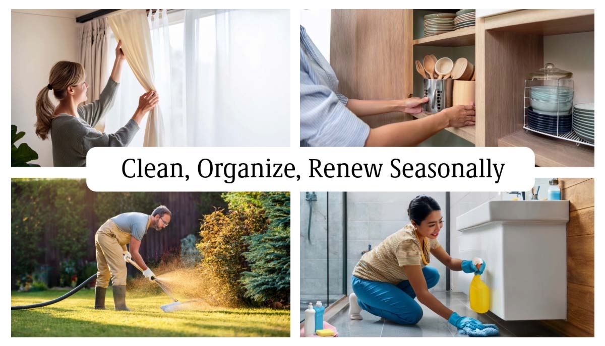 Seasonal Cleaning Collage