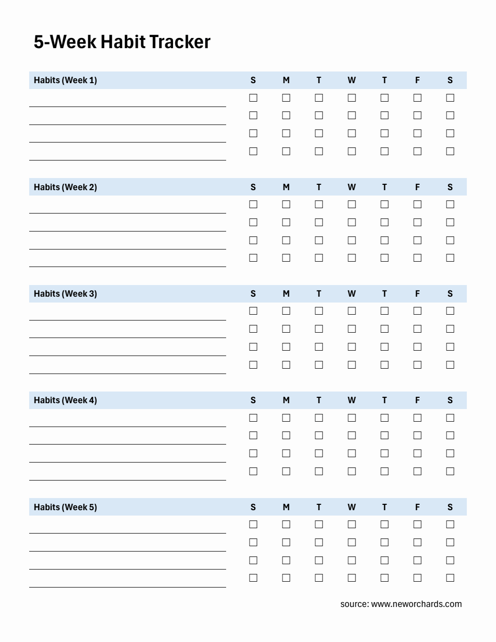 Free Monthly Habit Tracker | Customizable in PDF