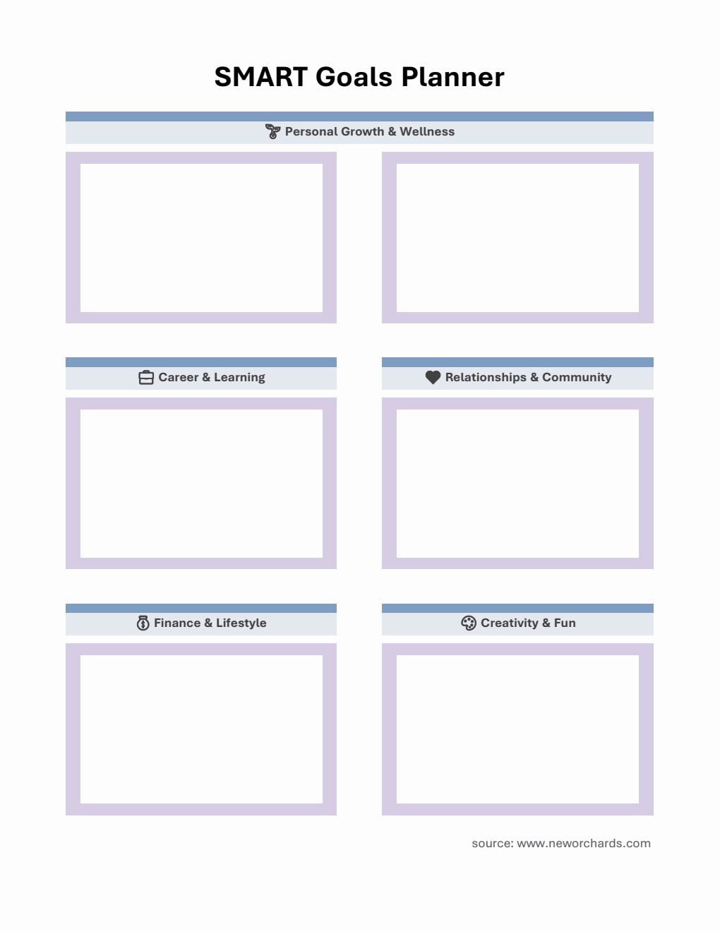 Printable Smart Goals Template Excel