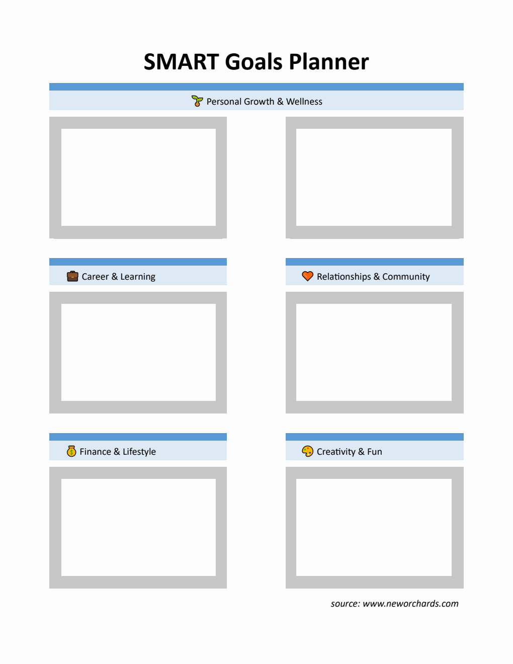 Printable Smart Goals Template Word