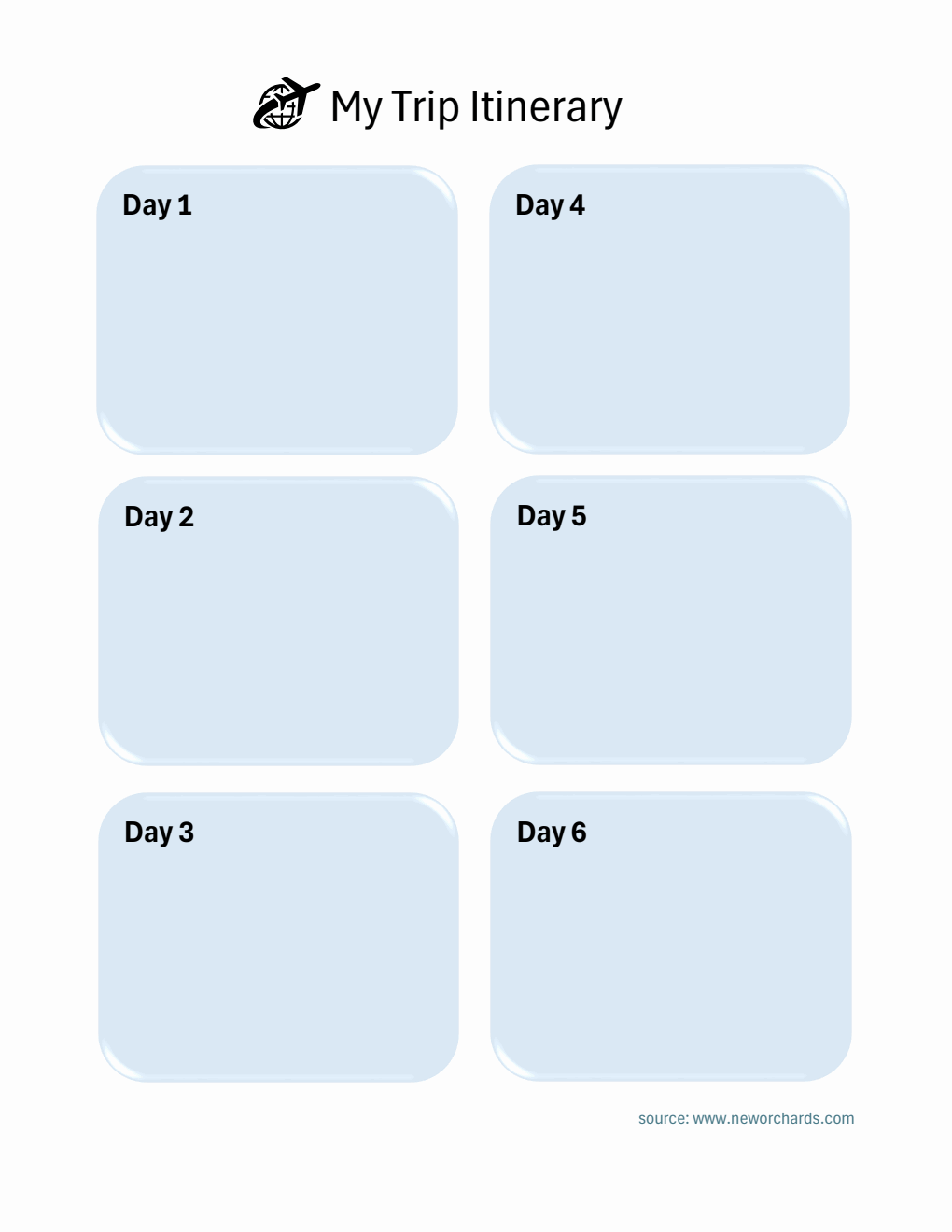  Trip Plan Template | Free Excel Download